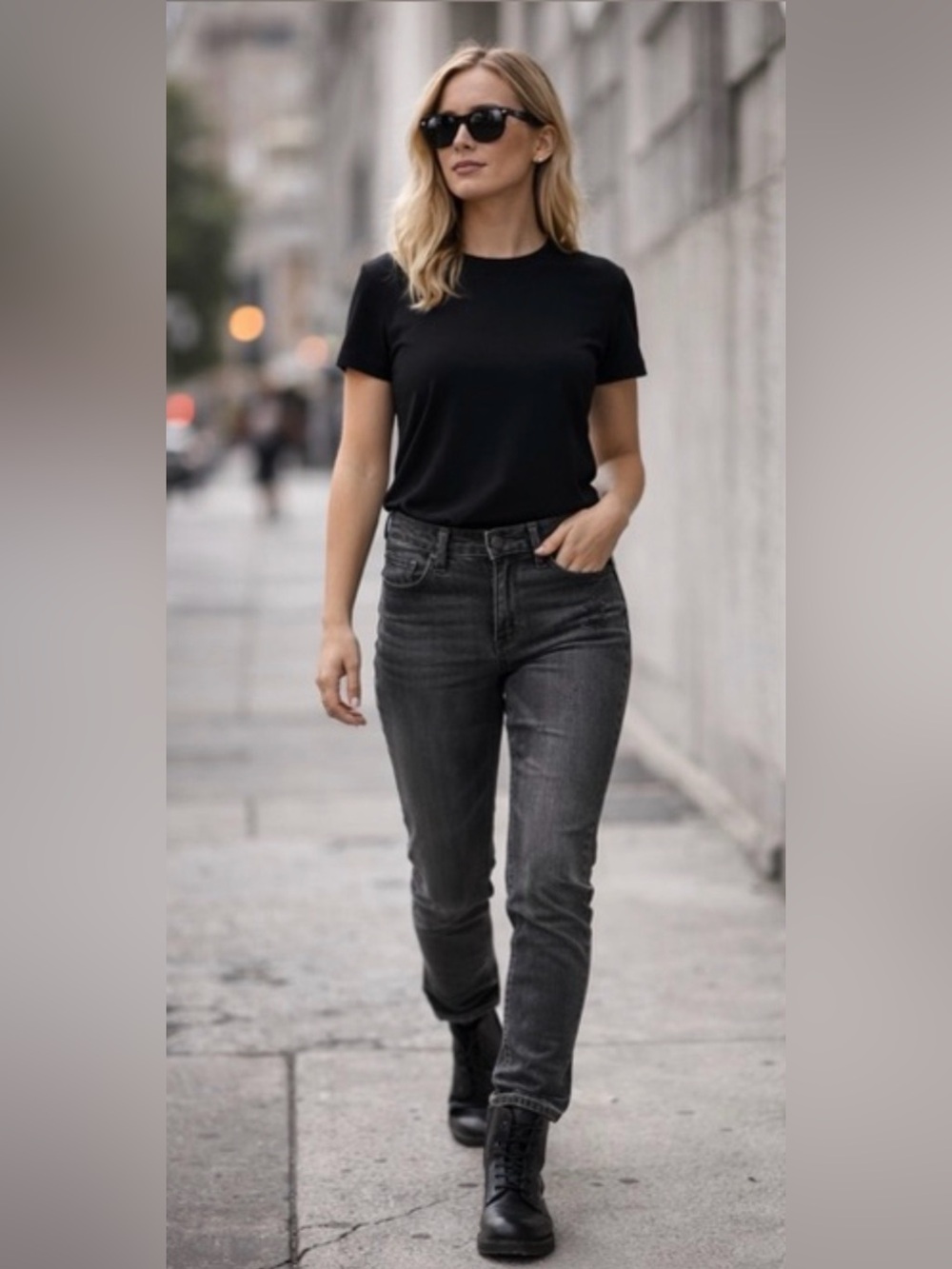 Helmut Lang dark grey skinny jeans light rips size 30